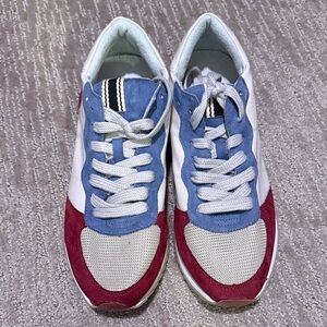 ShuShop Red and Blue Women's Sneakers